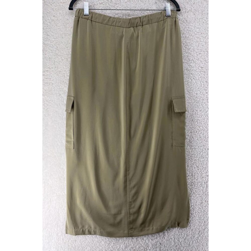 Joie Maxi Skirt Women’s Size 8 Light Olive Green Cargo Pocket Utility - Picture 6 of 8
